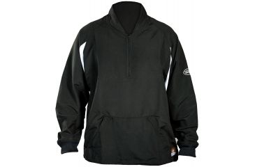 Image of Louisville Slugger Youth Slugger Batting Cage Pull-Over Long Sleeve,Black,Small LS1432-YS-BK