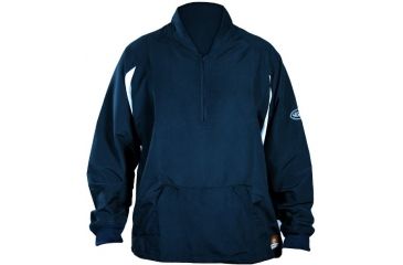 Image of Louisville Slugger Youth Slugger Batting Cage Pull-Over Long Sleeve,Navy,Large LS1432-YL-NV