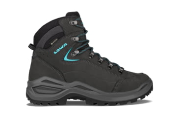Image of Lowa Renegade Evo GTX Mid Hiking Shoes - Womens, Narrow - Womens, Asphalt/Turquoise, 11, 197827027553