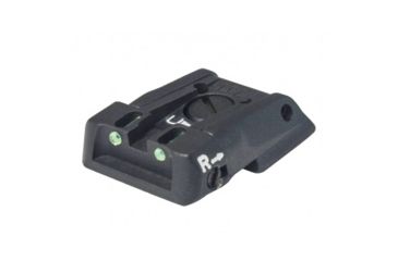 Image of LPA Adjustable Fiber Optic Sight - MPS2-FO Baby Eagle, H&amp;K Jericho, Striker, Black, MPS2TAFO