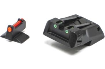 Image of LPA Adjustable Luminova Fiber Optic Sight Set, Sig Sauer 1911, Cal .22, Black, SPL17SS