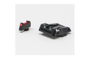 Image of LPA SPF Fiber Optic Adjustable Sight Set For Glock 17-41, Black, SPF16GL