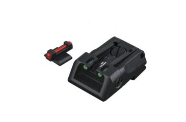 Image of LPA SPF Fiber Optic Adjustable Sight Set For Kimber 1911, Black, SPF09KI