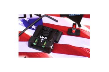 Image of LPA SPF Fiber Optic Adjustable Sight Set For S&W Military and Police M&P, Black, SPF02SW