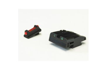 Image of LPA SPF Fiber Optic Adjustable Sight Set For Walther P99, PPQ, PPQM2, No 22 Rimfire, Black, SPF15WA