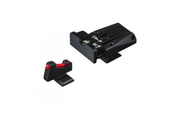 Image of LPA SPR Adjustable Black Rear Red Front Sight Set For Browning GP Vig. MKIII Pract., GP40 S&amp;W, Black, SPR62BN7F