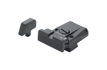 Image of LPA SPR Adjustable Black Serrated Sight Set For Browning Vigilant, Black, SPR55BR07