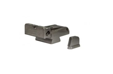 Image of LPA SPR Adjustable Black Serrated Sight Set For CZ 75/85 Models w/ Dovetail Front Sights, Black, SPR86CZ07