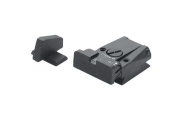 Image of LPA SPR Adjustable Black Serrated Sight Set For H&amp;K P7, Black, SPR70P707