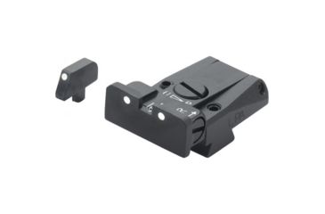 Image of LPA SPR Adjustable White Dot Sight Set For Browning Vigilant, Black, SPR55BR30