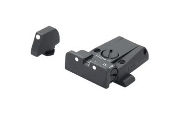 Image of LPA SPR Adjustable White Dot Sight Set For Glock, Black, SPR36GL30