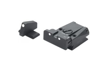 Image of LPA SPR Adjustable White Dot Sight Set For H&amp;K P7, Black, SPR70P730