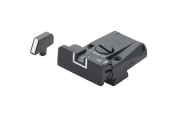 Image of LPA SPR Adjustable White Outline Sight Set For Colt Gov't 1911-A1, Black, SPR45CT18