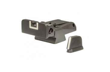 Image of LPA SPR Adjustable White Outline Sight Set For CZ 75/85 Models w/ Dovetail Front Sights, Black, SPR86CZ18