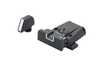 Image of LPA SPR Adjustable White Outline Sight Set For Glock, Black, SPR36GL18