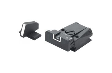 Image of LPA SPR Adjustable White Outline Sight Set For H&amp;K P7, Black, SPR70P718
