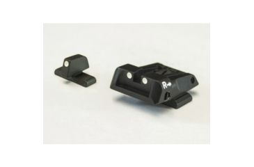 Image of LPA SPS Fully Adjustable White Dot Sight Set For Beretta APX, Black, SPS14BE30