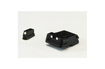 Image of LPA SPS Fully Adjustable White Dot Sight Set For CZ Shadow, Black, SPS06CZ30