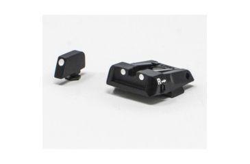 Image of LPA SPS Fully Adjustable White Dot Sight Set For Glock 17-41, Black, SPS16GL30