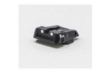 Image of LPA SPS Fully Adjustable White Dot Sight Set For Glock 17-41, Black, SPS16GL30
