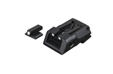 Image of LPA SPS Fully Adjustable White Dot Sight Set For Kimber 1911, Black, SPS09KI30