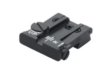 Image of LPA TPU Adjustable Rear Black Serrated Sight Set For 1911 Colt Gov Series 70,80,90, Black, TPU40MK07