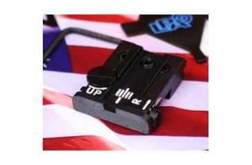 Image of LPA TPU Adjustable Rear Black Serrated Sight Set For Beretta 92,96,98,M9, Stock, Brigadier, 90Two, Black, TPU92BE07