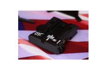 Image of LPA TPU Adjustable Rear Black Serrated Sight Set For Browning High Power Vigilant, Black, TPU55BR07