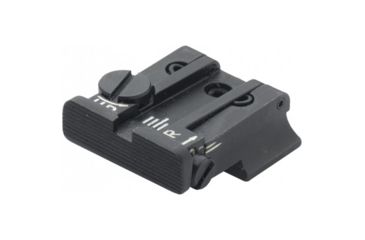 Image of LPA TPU Adjustable Rear Black Serrated Sight Set For CZ100, Black, TPU84BZ07