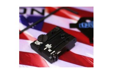 Image of LPA TPU Adjustable Rear Black Serrated Sight Set For Glock 17-23, 25-32, 34, 35, Black, TPU32GL07