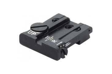 Image of LPA TPU Adjustable Rear Black Serrated Sight Set For Springfield &amp; Sig - P220/225 Etc. XD, Black, TPU25SS07
