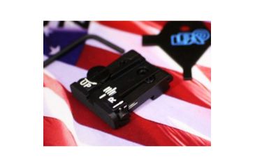 Image of LPA TPU Adjustable Rear Black Serrated Sight Set For Springfield &amp; Sig - P220/225 Etc. XD, Black, TPU25SS07