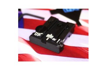 Image of LPA TPU Adjustable Rear Black Serrated Sight Set For Springfield &amp; Sig - P220/225 Etc. XD, Black, TPU25SS07