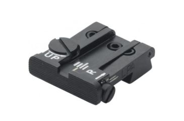 Image of LPA TPU Adjustable Rear Black Serrated Sight Set For Taurus PT92,58,100, Black, TPU29TS07