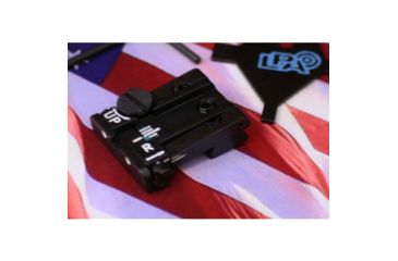 Image of LPA TPU Adjustable Rear White Dot Sight Set For Beretta 92,96,98,M9, Stock, Brigadier, 90Two, Black, TPU92BE30