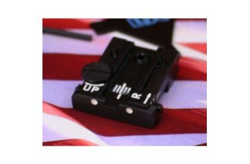 Image of LPA TPU Adjustable Rear White Dot Sight Set For Beretta 92,96,98,M9, Stock, Brigadier, 90Two, Black, TPU92BE30