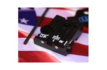 Image of LPA TPU Adjustable Rear White Dot Sight Set For Glock 17-23, 25-32, 34, 35, Black, TPU32GL30
