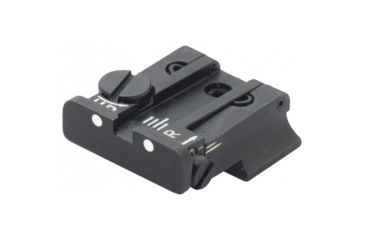 Image of LPA TPU Adjustable Rear White Dot Sight Set For S&amp;W Cal. 9, 40 3rd Gen, Black, TPU91SW30