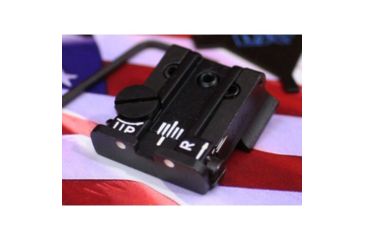Image of LPA TPU Adjustable Rear White Dot Sight Set For S&amp;W Cal. 9, 40 3rd Gen, Black, TPU91SW30