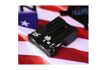 Image of LPA TPU Adjustable Rear White Dot Sight Set For Taurus PT92,58,100, Black, TPU29TS30