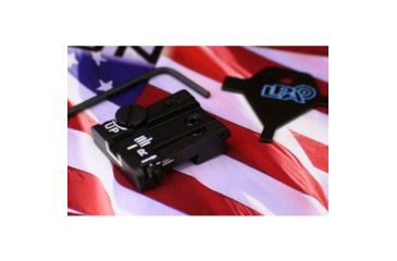 Image of LPA TPU Adjustable Rear White Outline Sight Set For Beretta 92,96,98,M9, Stock, Brigadier, 90Two, Black, TPU92BE18