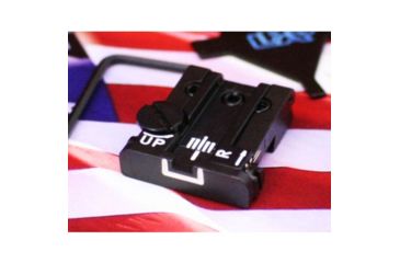Image of LPA TPU Adjustable Rear White Outline Sight Set For Beretta 92,96,98,M9, Stock, Brigadier, 90Two, Black, TPU92BE18