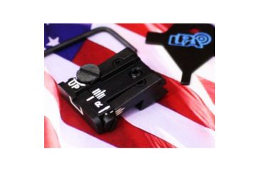 Image of LPA TPU Adjustable Rear White Outline Sight Set For Browning High Power Sport, Black, TPU60BS18