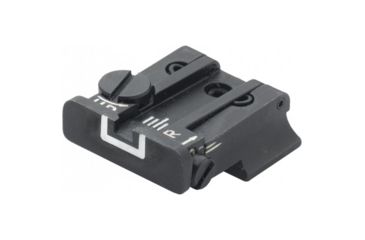 Image of LPA TPU Adjustable Rear White Outline Sight Set For CZ 75 &amp; CZ 85 New Model, Black, TPU57ZC18