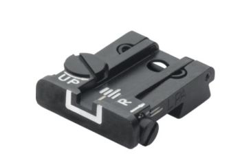 Image of LPA TPU Adjustable Rear White Outline Sight Set For CZ75SP01 Shadow, Black, TPU86BZ18