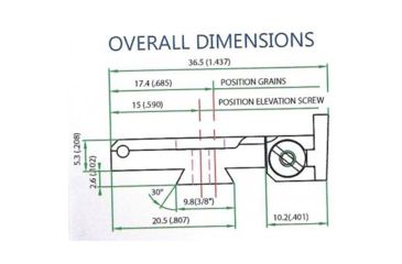 Image of LPA TRT Adjustable Rear Target Black Serrated Sight Set, Black, TRT92BW07