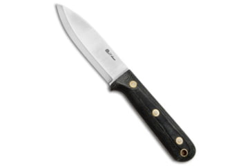 Image of LT Wright Knives Genesis Scandi Bush Fixed Blade Knife, 4.25in, A2, Spear Point Blade, Micarta, Black Handle, Micarta, Black/Steel, 9.00 inch, BHQ-92313
