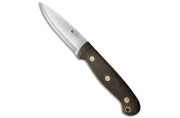 Image of LT Wright Knives GNS Scandi Fixed Blade Knife, 4.50in, O1, Spear Point Blade, Micarta, Green Handle, Green/Gray, 9.50 inch, BHQ-28294