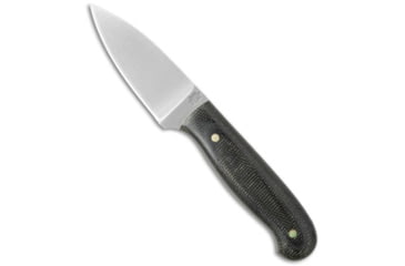 Image of LT Wright Knives Patriot Fixed Blade Knife, 2.50in, A2, Drop Point Blade, Micarta, Black Handle, Black/Gray, 5.75 inch, BHQ-31003