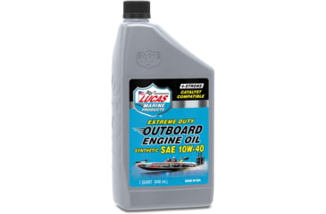 Image of Lucas Oil Synthetic SAE 10W-40 Outboard Engine Oil FC-W, 6x1, Quart, 10662